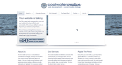 Desktop Screenshot of coolwatercreative.com